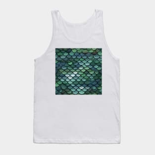 Animal Prints Fish Scale Pattern Tank Top